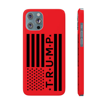 Trump American Flag Slim Phone Case - The American Glory 