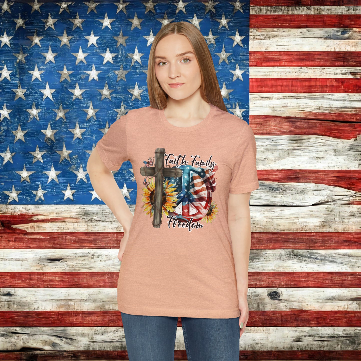 Faith Family Freedom T-shirt - The American Glory 