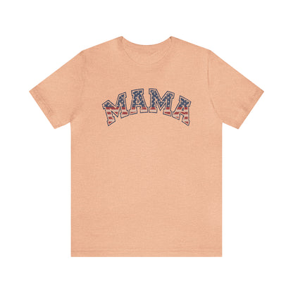 American Flag Retro Mama T-shirt - The American Glory 