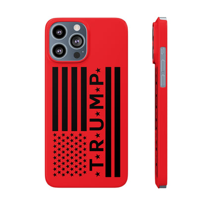 Trump American Flag Slim Phone Case - The American Glory 